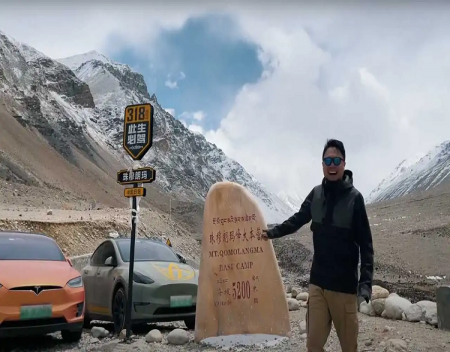 Tesla Model X And Y Reach Mount Everest Base Camp