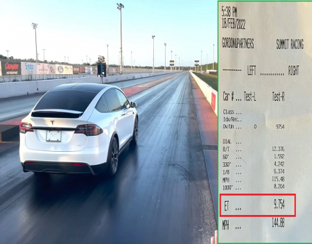 Tesla Model X Plaid Sets World Record 1/4 Mile Time for SUV