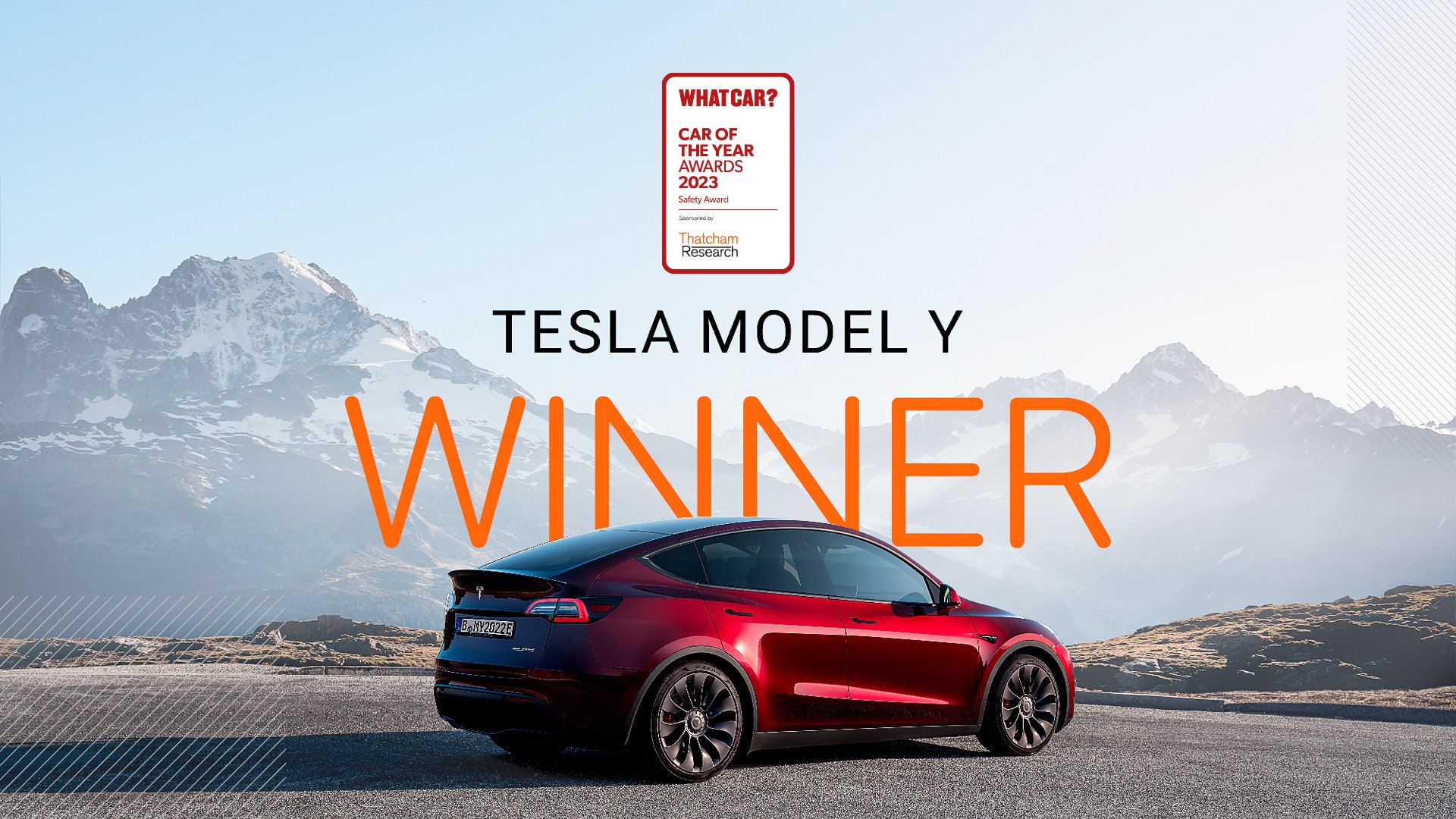 Tesla Model Y wins Safety Award from What Car?