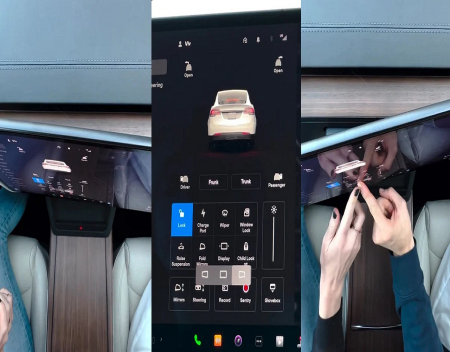 Tesla Provides Ability to Adjust Screen Orientation