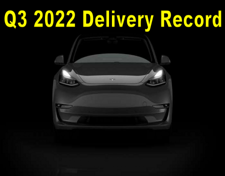 Tesla Q3 2022 Delivery Record