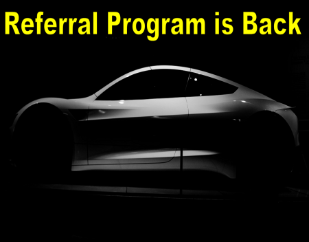 Tesla Relaunches Referral Program With New Credit Based System