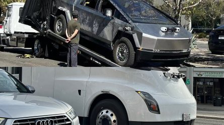 Tesla Semi And Cybertruck Prototypes Spotted With Lidar Sensors In The Wild