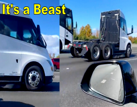 Tesla Semi Looks Like a Beast