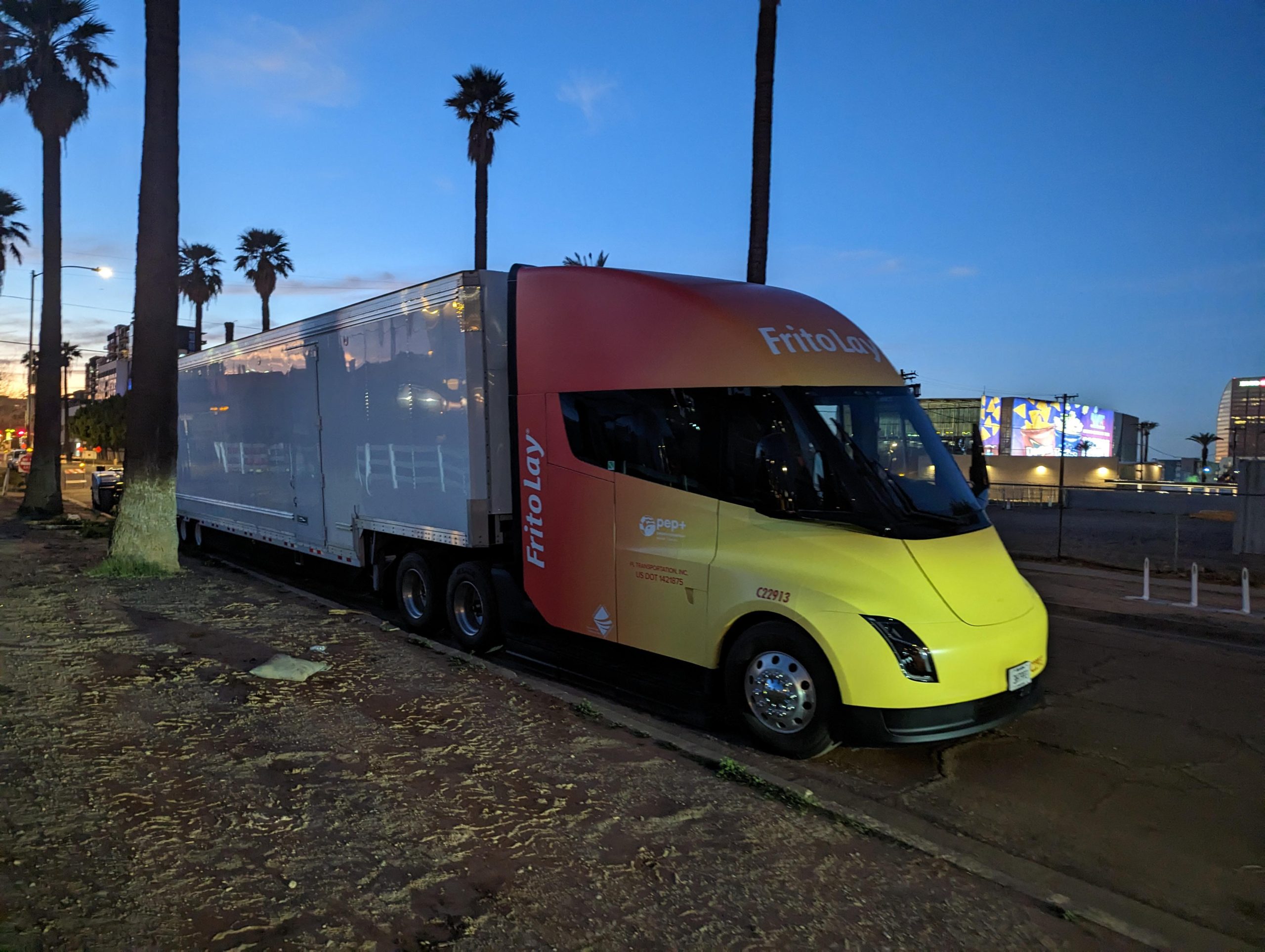 Tesla Semi makes a Super Bowl appearance