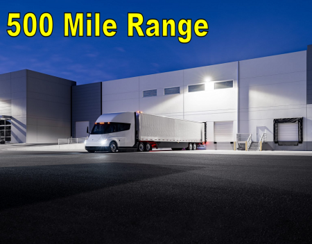 Tesla Semi will achieve 500 Mile Range