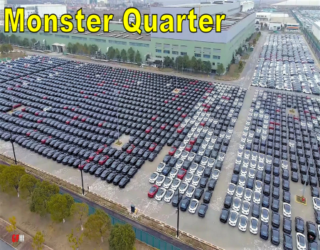 Tesla Set for Monster Quarter of Deliveries