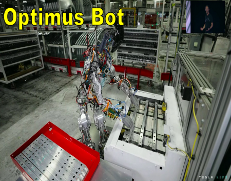 Tesla Shows Demo Video of Optimus Bot