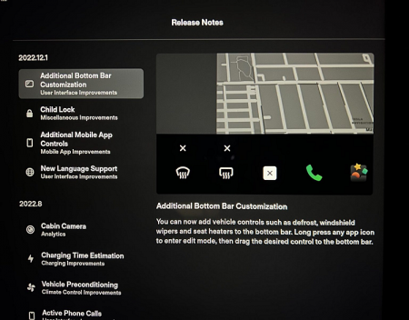 Tesla Software Update 2022.12.1 Release Notes Leaked