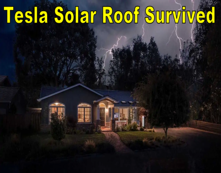 Tesla Solar Roof And Submerged Powerwalls Survived Hurricane Ian