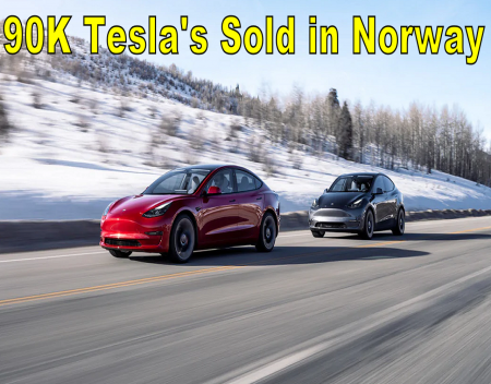 Tesla Sold 90000 Cars in Norway