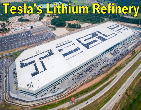 Tesla to Negotiate Battery Grade Lithium Refinery in Texas