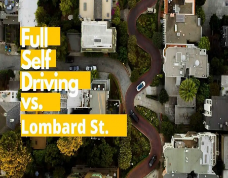 Teslas FSD Beta Navigates Twisty Lombard Street