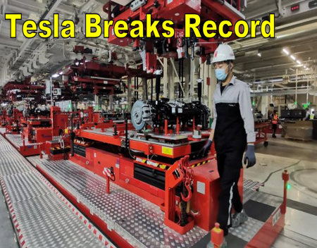 Teslas Giga Shanghai Breaks Production Record
