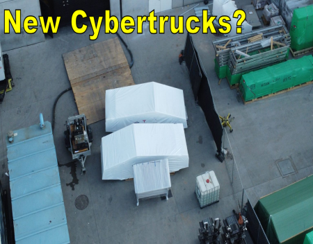 Two New Tesla Cybertruck builds spotted at Giga Texas