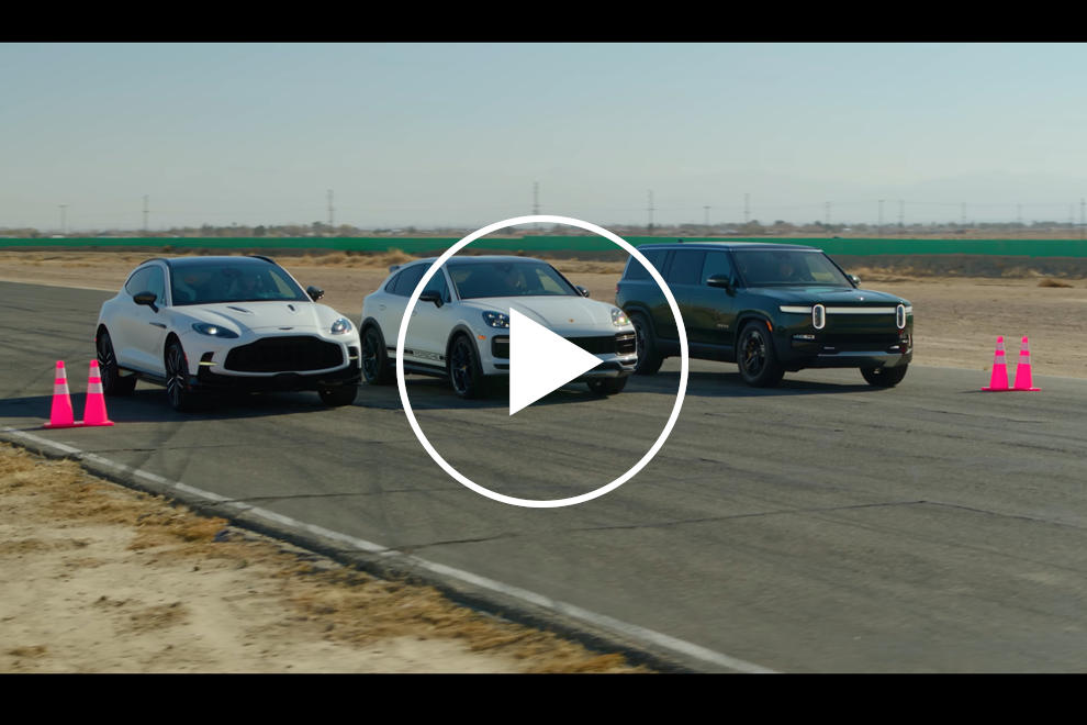 Watch A Porsche Cayenne Turbo GT Absolutely Decimate A Rivian R1S