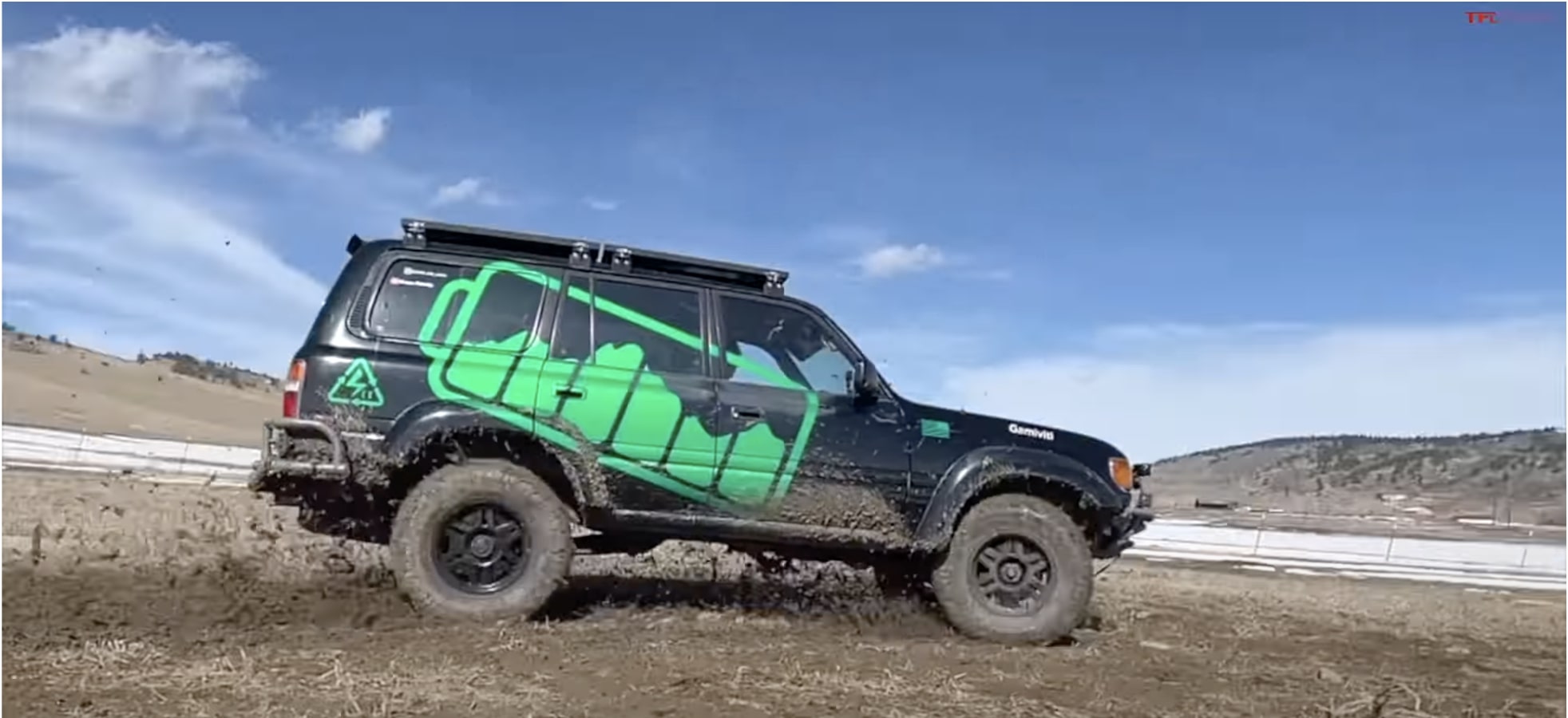 Watch this electric Toyota Land Cruiser crush an off-road course
